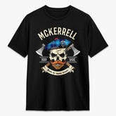 McKerrell Tartan Crest 2D T-shirt - Alba Skull Style